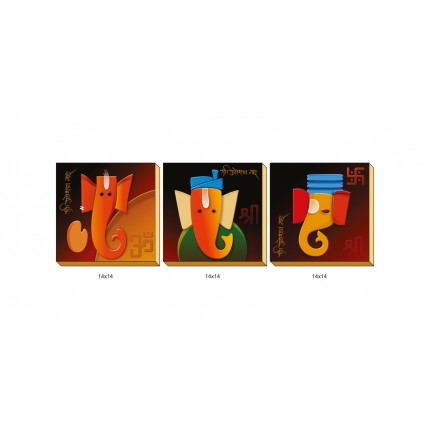 Wooden 3 Pis Set(14x14)  (T-1102)